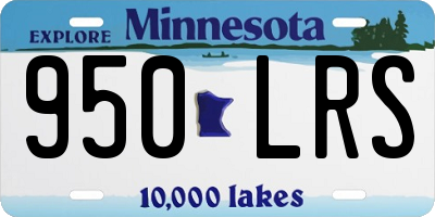 MN license plate 950LRS