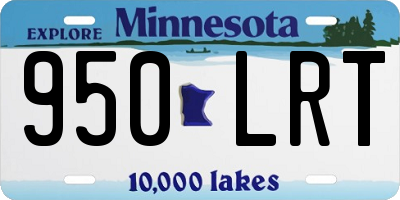 MN license plate 950LRT