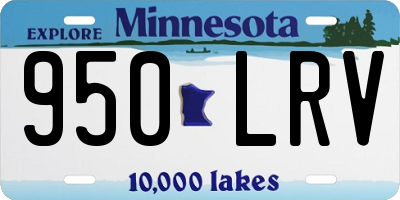MN license plate 950LRV