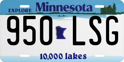 MN license plate 950LSG