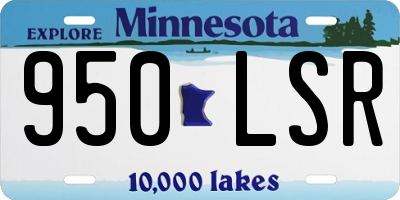 MN license plate 950LSR