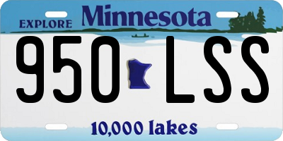 MN license plate 950LSS