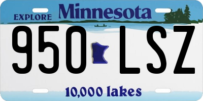 MN license plate 950LSZ