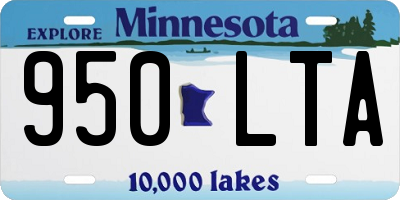 MN license plate 950LTA