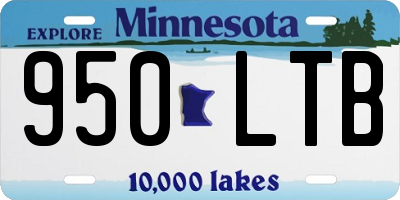 MN license plate 950LTB
