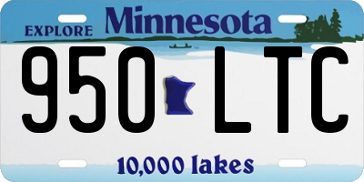 MN license plate 950LTC