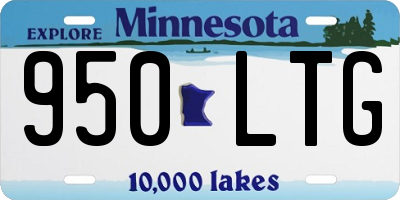 MN license plate 950LTG