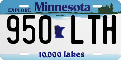 MN license plate 950LTH