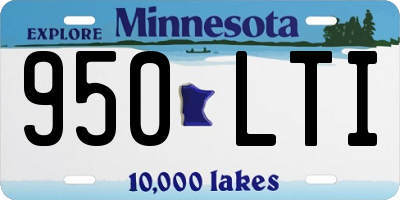 MN license plate 950LTI