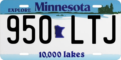 MN license plate 950LTJ