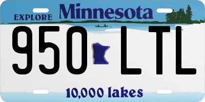 MN license plate 950LTL