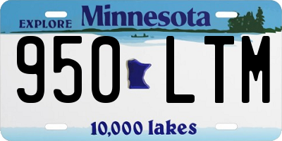 MN license plate 950LTM