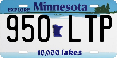 MN license plate 950LTP