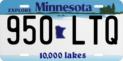 MN license plate 950LTQ