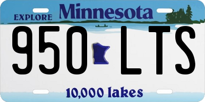 MN license plate 950LTS