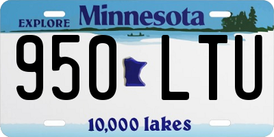 MN license plate 950LTU