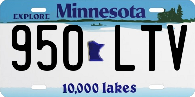 MN license plate 950LTV