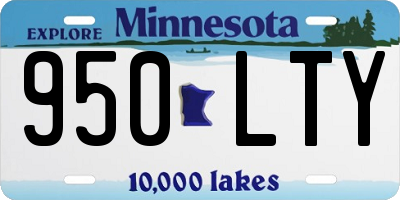 MN license plate 950LTY