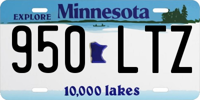 MN license plate 950LTZ