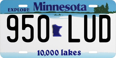 MN license plate 950LUD