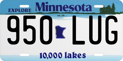 MN license plate 950LUG