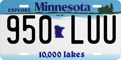 MN license plate 950LUU