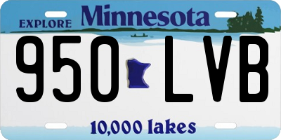 MN license plate 950LVB