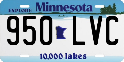 MN license plate 950LVC