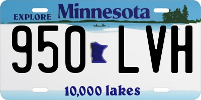 MN license plate 950LVH