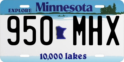 MN license plate 950MHX