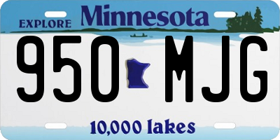 MN license plate 950MJG