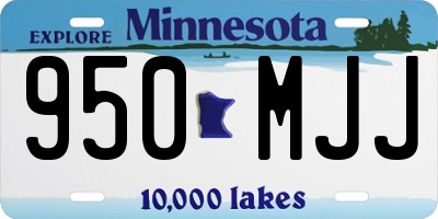 MN license plate 950MJJ