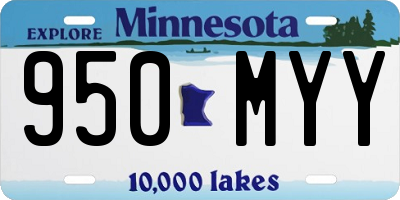 MN license plate 950MYY