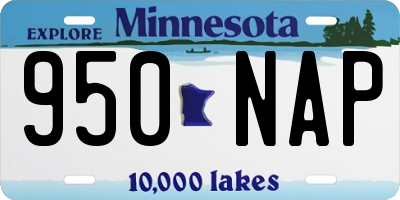 MN license plate 950NAP