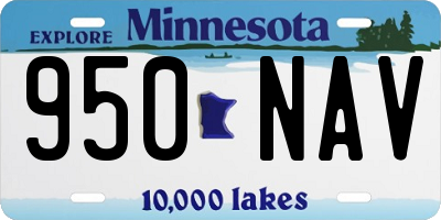 MN license plate 950NAV