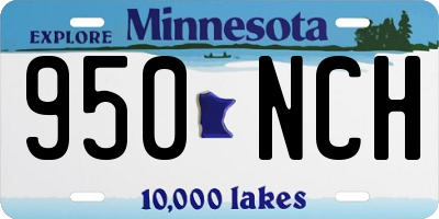 MN license plate 950NCH
