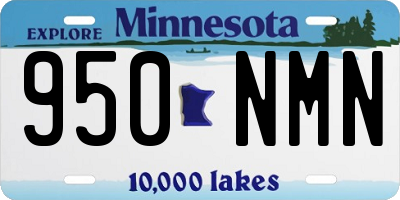 MN license plate 950NMN