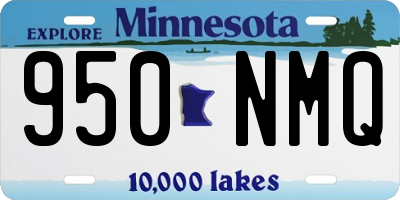 MN license plate 950NMQ