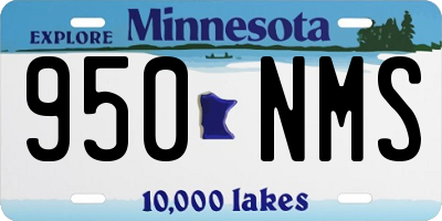 MN license plate 950NMS
