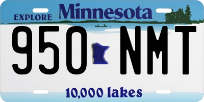 MN license plate 950NMT