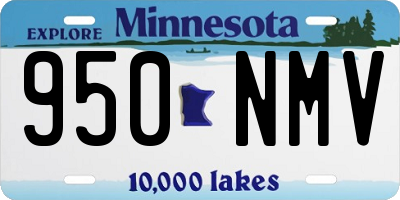 MN license plate 950NMV