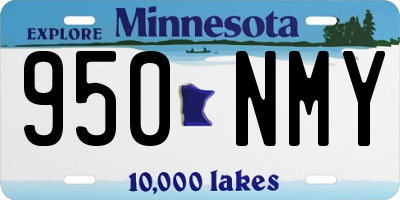 MN license plate 950NMY