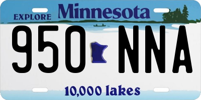 MN license plate 950NNA