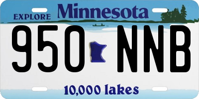 MN license plate 950NNB