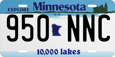 MN license plate 950NNC
