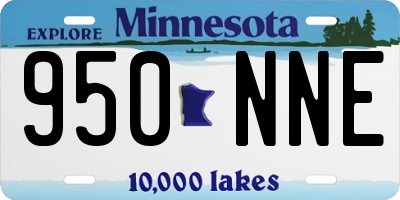 MN license plate 950NNE