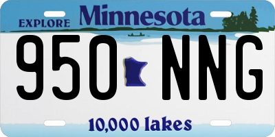 MN license plate 950NNG