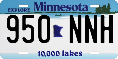 MN license plate 950NNH