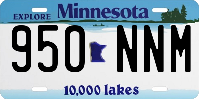 MN license plate 950NNM