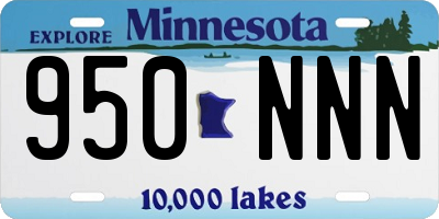 MN license plate 950NNN